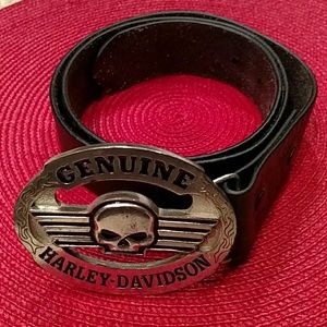Harley Davidson Leather Belt w/LmtdEdition Buckle